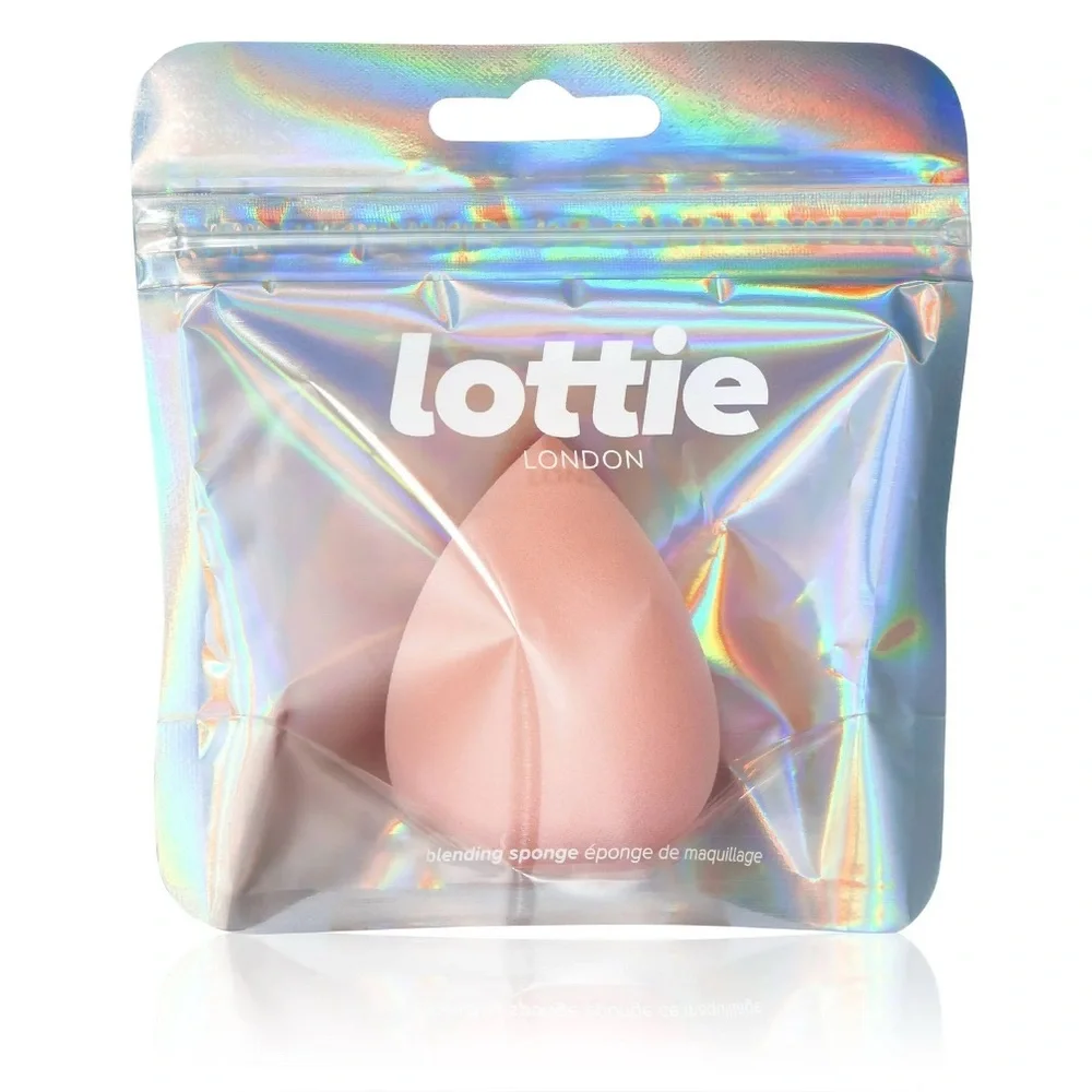 Lottie London Latex Free Blender Sponge & Reusable Triangle Powder Puff Bundle